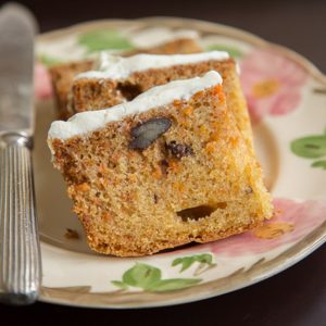 Carrot Cake with Rose and Cumin