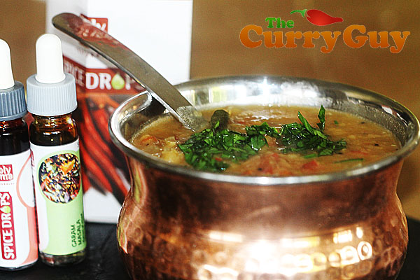 Quick and Easy Masoor Dhal with Spice Drops